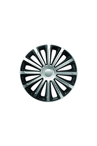 Mega Drive SET OF WHEEL COVERS 15` SILVER&BLACK TREND