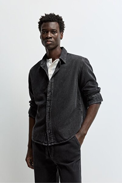 LEFTIES Oversize denim gömlek