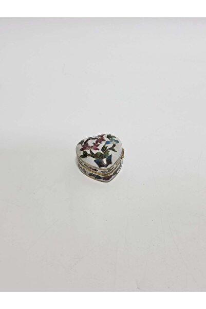 Hasyılmaz Antika Cloisonne Minyatür Kutu 4,6x4,6cm 084