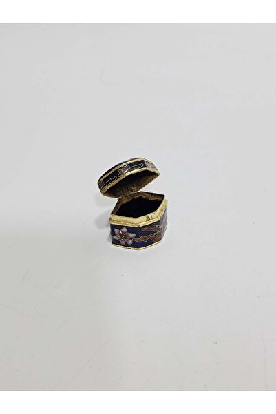 Hasyılmaz Antika Cloisonne Minyatür Kutu 3x2,1cm 108