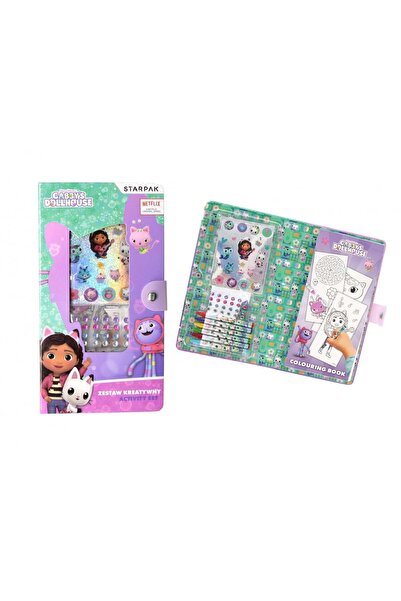 Starpak Set de activitati, Carte de colorat cu autocolante si creioane colora...
