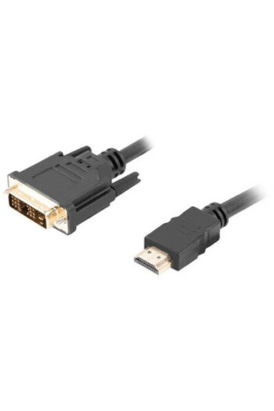 Lanberg Cablu video CA-HDDV-10CC-0018-BK, HDMI Male la DVI-D Single Link Male...