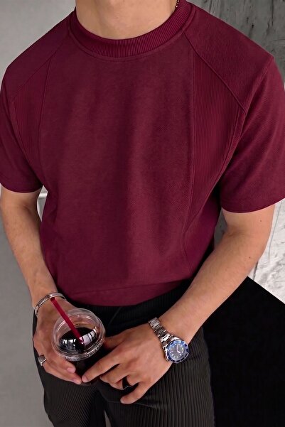 GENIUS STORE Ανδρικό T-Shirt Basic Crew Neck T-Shirt Άνετη εφαρμογή, χαλαρό, ...