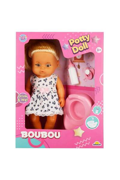 Dollz'n More Boubou baby doll, With blonde hair, 30 cm