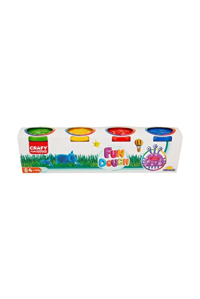 CRAFY Set plastilina cu 4 culori, Fun, 560 g