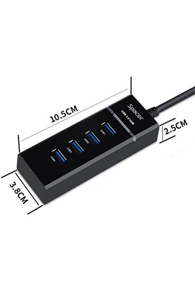 Spacer HUB extern SPH-4USB30-01, Porturi USB: USB 3.0 x 4, Conectare prin USB...