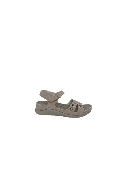 Zerhan Γυναικεία Κρεμ Σανδάλια με Velcro Jasmine 250