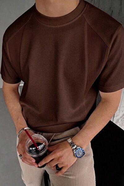 GENIUS STORE Ανδρικό T-Shirt Basic Crew Neck T-Shirt Άνετη εφαρμογή, χαλαρό, ...