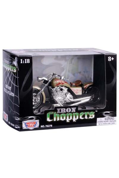 Motor Max Motocicleta Motormax, Iron Choppers, 1:18