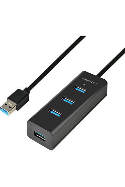 Axagon Hub USB HUE-S2BL, 4x USB3.0, cablu 1.2m, incarcare micro USB