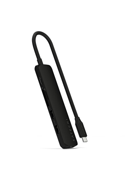 Satechi HUB USB Slim 6-in-1 ST-P6SK, USB-C PD 100 W, HDMI 4K, USB-A 3.2, USB-...