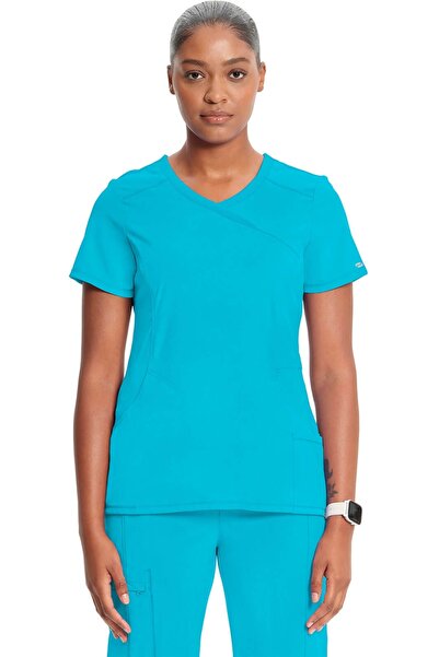Cherokee UNIFORMS Ιατρική Μπλούζα Τύπου Infinity με Εφέ Κρουαζέ, Μπλε, Μέγεθος M