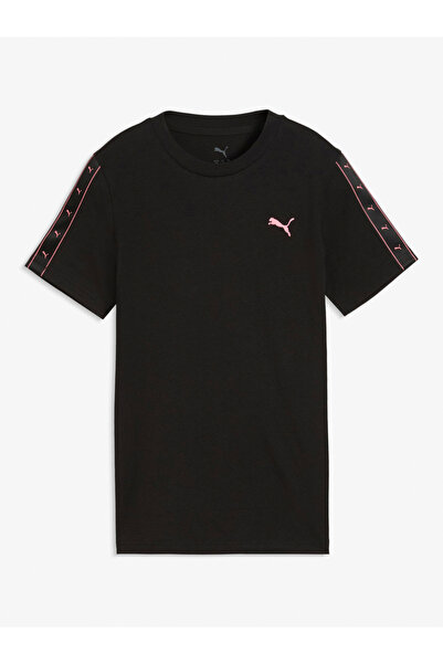 Puma Black Essential Tape Logo T-Shirt