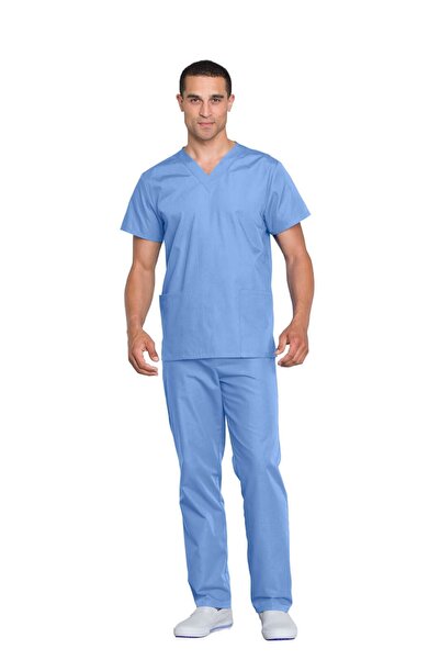 Cherokee UNIFORMS Unisex Medical Scrub Set Cherokee Blue XL