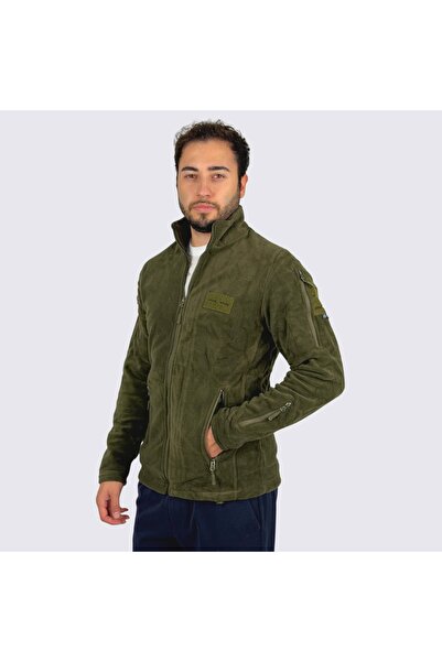 KORDAK Χακί Τακτική Ζακέτα Φλις