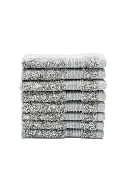 Fieldcrest 8-Piece Plain Towel Pack Of Wash Cloth 33X33Cm 500 Gsm Drizzle