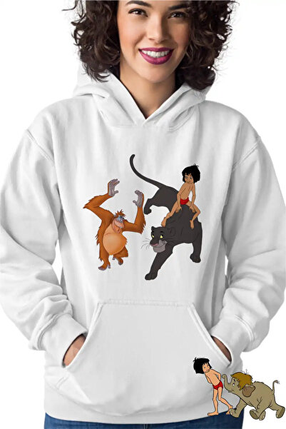 OEM Women's Hoodie The Jungle Book Bagheera Mowgli King Louie