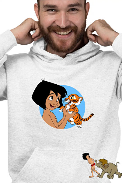 OEM Men's Hoodie The Jungle Book Mowgli Baby Tiger