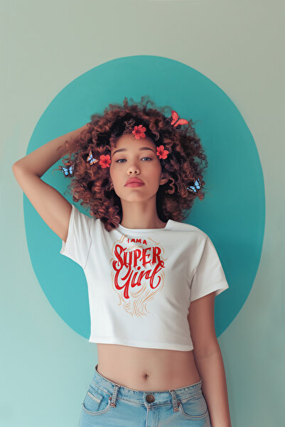 Morinna Γυναικείο T-shirt με στάμπα Super Girl