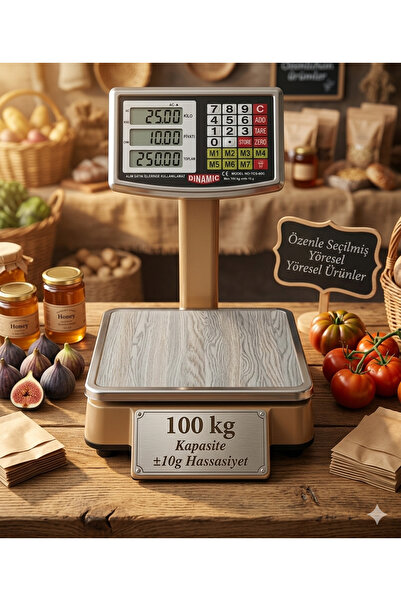 SUPER JVS 100 Kg Kapasiteli 2 Gram Hassasiyetli Terazi Fiyat Hesaplamalı-Katlanabilir-Uzun Şarj Süresi-Çift Led Ekranlı Terazi