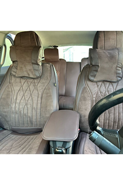 OEM Πλήρες Σετ Καλυμμάτων Καθισμάτων Αυτοκινήτου σε Καφέ Απόχρωση - Εμπρός, Π...