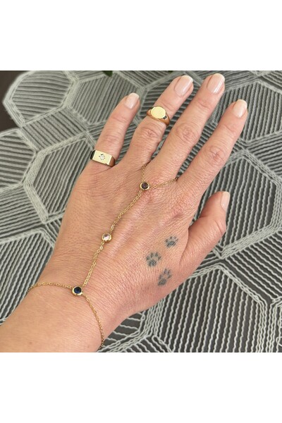 AlfaCollection Colorful Zircon Stone Steel Şahmeran