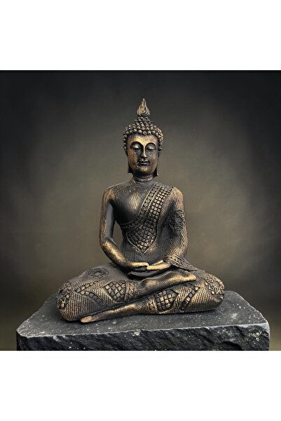 Aksu Avm Meditasyon Yapan Buda Biblo - Zen Dekoratif Heykel (30x20)