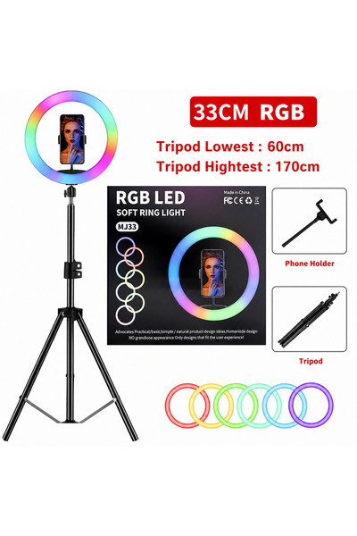 SERIES Tiktok, Youtube, İnstagram Canlı Yayın İçin Tripodlu RGB Standı