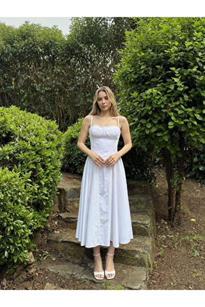 thelowely Heart Collar Poplin Dress