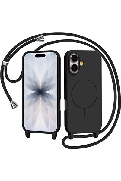 Orso Θήκη Μαλακή με Κορδόνι Magsafe Μαύρη για iPhone 17