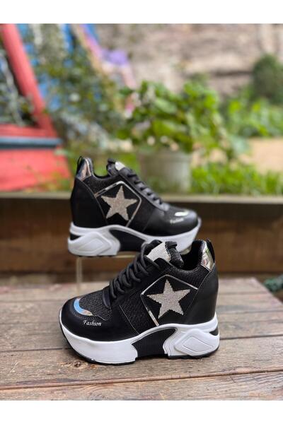 Shero shoes KADIN STAR IŞILTILI GİZLİ DOLGU SPOR AYAKKABI