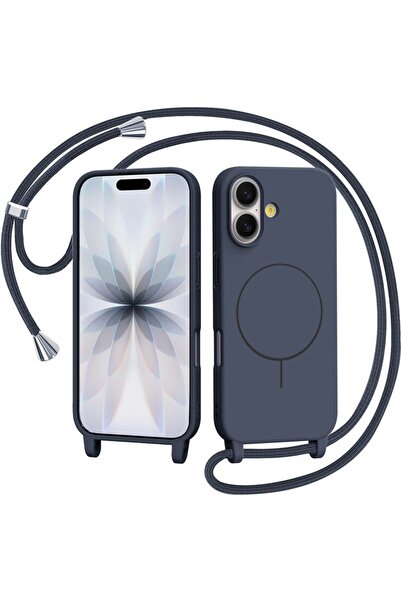 Orso Θήκη Μαλακή με Κορδόνι Magsafe Σκούρο Μπλε iPhone 17