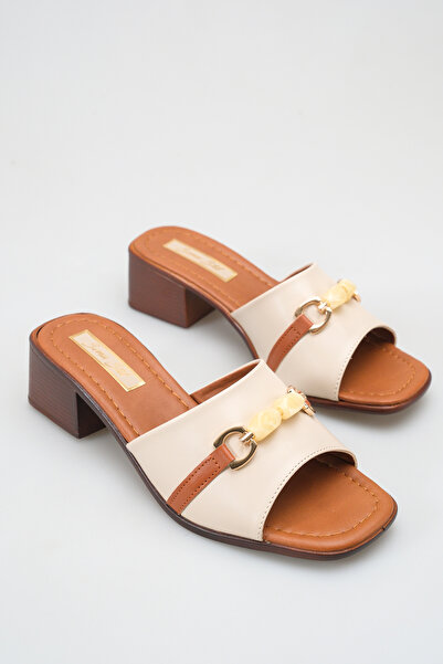 SENASTİL S150 Παπούτσια με χάντρες και λεπτομέρειες, κοντό τακούνι και στυλ π...