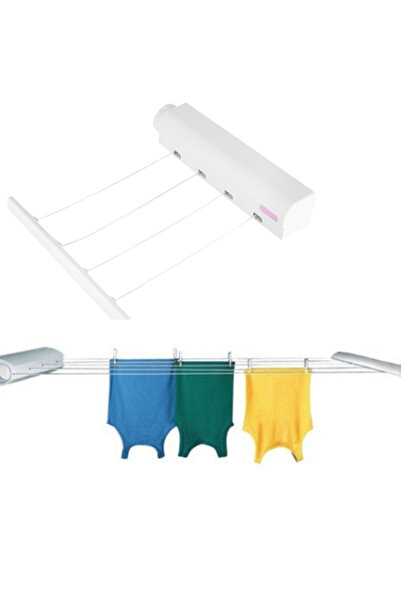 OEM Αναδιπλούμενη Απλώστρα Ρούχων με 4 Σχοινιά - Πακέτο 1+1 με Σύστημα Γρήγορ...