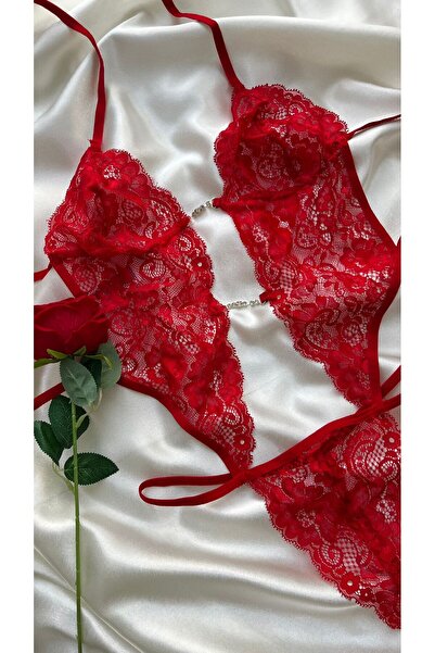 Taşlı Dantel Babydoll