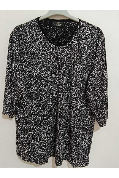 anne moda ankara Ολόσωμη καλοκαιρινή μπλούζα με μανίκια Capri 95% Viscose Ant...