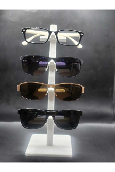 mutes 3D Modular 4-Tier Glasses Stand Marble White-441