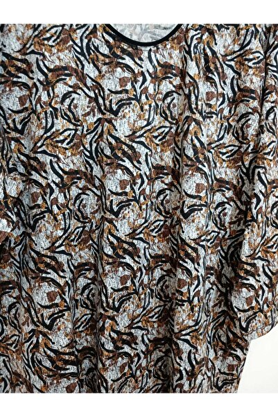 anne moda ankara Ολόσωμη καλοκαιρινή μπλούζα με μανίκια Capri 95% Viscose Ant...