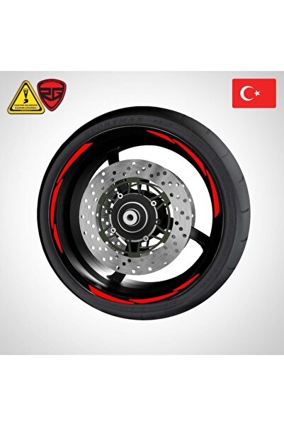 Redline Grafik Universal Kırmızı Reflektif Jant Şerit
