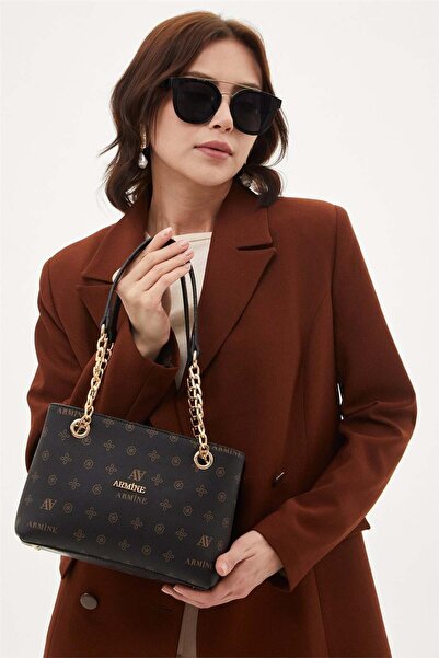 Armine 332 Coffee Printed Bag