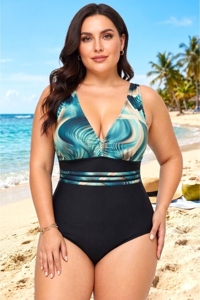 FashionForYou VELMORA ολόσωμο μαγιό με βασικό σλιπ και μέτρια κάλυψη στην πλά...