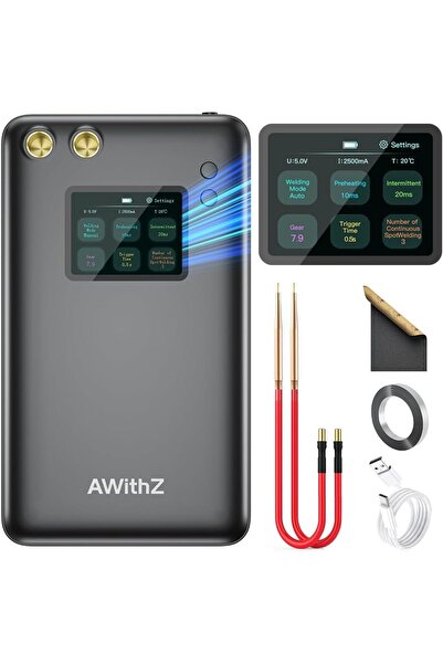 AWithZ U3 | 7500mAh Yüksek Güçlü Pil Punta Kaynak Makinesi (0.35mm Nikel Dest...