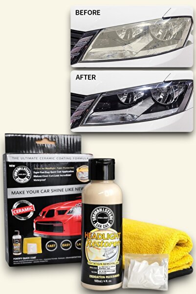 OEM HomeRoy – Car Headlight Repair Solution 166 ml with Microfiber Cloth