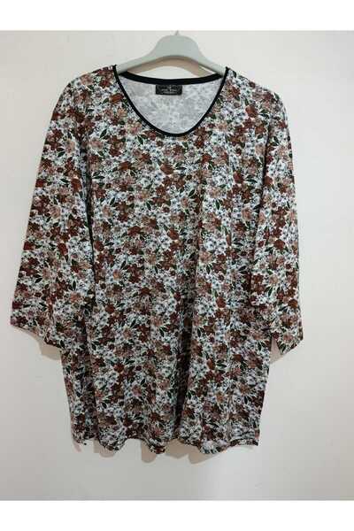 anne moda ankara Ολόσωμη καλοκαιρινή μπλούζα με μανίκια Capri 95% Viscose Ant...