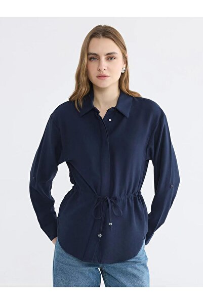 LC Waikiki Γυναικείο πουκάμισο με κορδόνι στη μέση (S6)