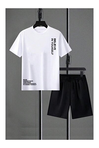 ZEMLİYA VONIX Unisex Oversize Σετ με Σορτς και Κοντομάνικο Μπλουζάκι Άνετη Εφ...
