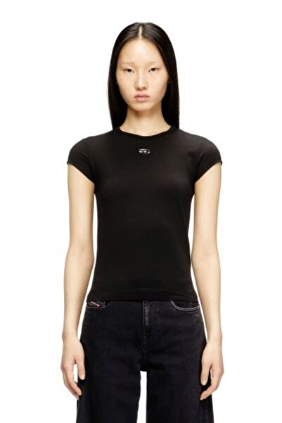 Diesel SİYAH LOGOLU KADIN T-SHIRT