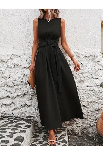 DRESSIFY WOMEN’S FASHION Γυναικείο μακρύ φόρεμα Aerobin με κορδόνια στη μέση ...