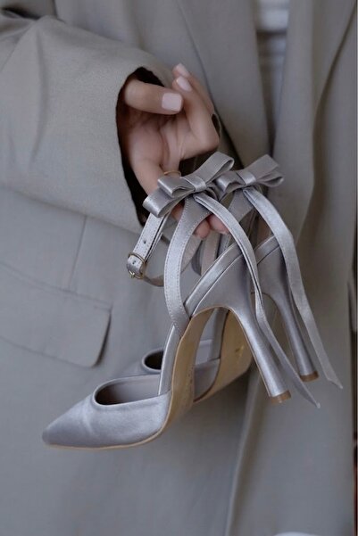 POLKA STORE Γυναικεία παπούτσια με μυτερή μύτη, λεπτομέρεια φιόγκου στο πίσω ...