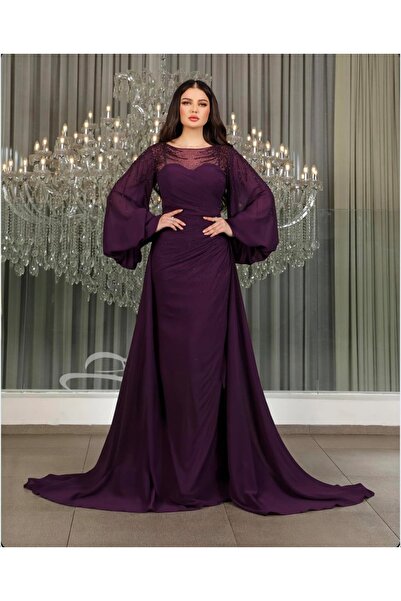maria fashion فستان سهره برقندي